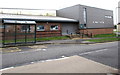 Bus stop and shelter outside the Alway Centre, Newport