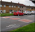 Speed bumps across Aberthaw Road, Alway, Newport