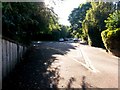 Malmesbury Park: footpath C18 meets Portchester Road from Ascham Road