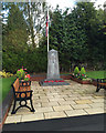 Brinklow War Memorial, at the corner of Broad Street and Coventry Road