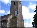 SN0313 : Minwear Church Tower - with unusual high up doorway by welshbabe
