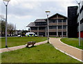 Paths towards Neath Civic Centre