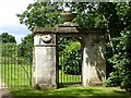 SO8744 : A gate pier, Croome Park by Philip Halling