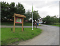 Information board near entrance to car park at Melton Country Park