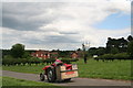 Vintage tractor rally passing through Perlethorpe