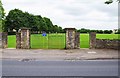 SP3610 : Main entrance to King George's Field, Newland, Witney, Oxon by P L Chadwick