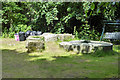 Stones in garden, Lime Works Road