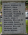 War Memorial, Ferrybridge (detail)