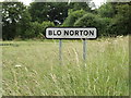 TM0280 : Blo Norton Village Name sign on Blo' Norton Road by Geographer