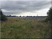 SK5473 : Solar Farm near Holbeck by Steve  Fareham