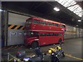 Routemaster bus RML 903 in Holloway garage