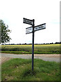 TM0178 : Roadsign on Mill Road by Geographer