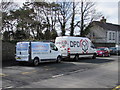 Vans in Alexandra Road, Loughor