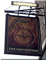 Sign for the Navigation public house, Nottingham