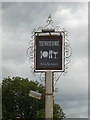 TM0178 : The White Horse Public House sign by Geographer