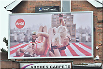 J3674 : Coca-Cola poster, Belfast (July 2016) by Albert Bridge