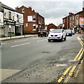 SJ9594 : Pothole on Market Street by Gerald England