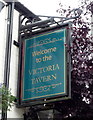 Sign for the Victoria Tavern, Ruddington