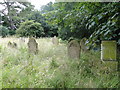 Derelict graveyard at Bardwell old Baptist Church