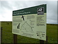 Signage at Rhos Fiddle Nature Reserve