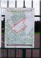 SP3610 : Map at St. George's Field, Newland, Witney, Oxon by P L Chadwick