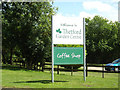 TL8884 : Thetford Garden Centre sign by Geographer