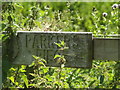 TM0179 : Parkers Piece sign on the gate by Geographer