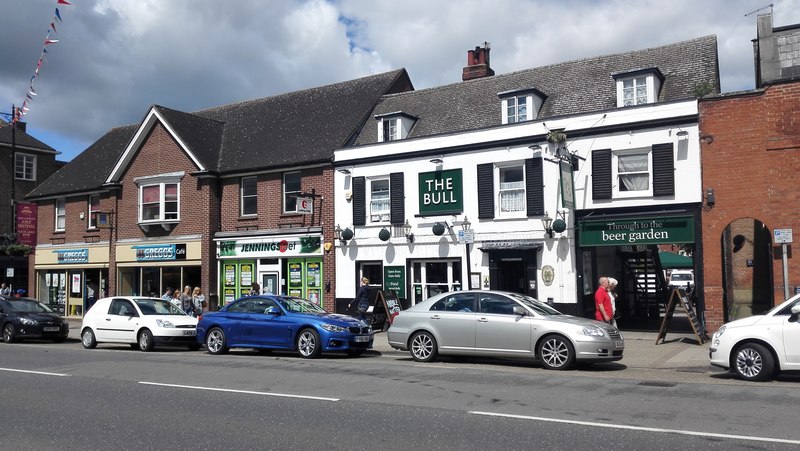 Newmarket - High Street Pub, The Bull © James Emmans :: Geograph ...