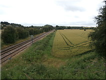 SK5185 : Twin Track Freight Line near Anston by Jonathan Clitheroe