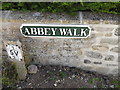 TF2410 : Abbey Walk sign by Geographer