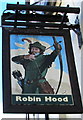 Robin Hood name sign, Monnow Street, Monmouth