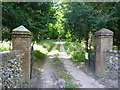 Driveway to Ring Hill Fort near Audley End