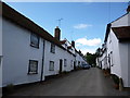 A street of terraced cottages in Audley End