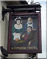 Sign for the Wilpshire Hotel