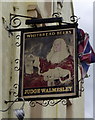 Sign for the Judge Walmsley public house, Billington