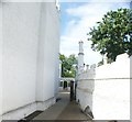 View into the small garden of Strawberry Hill House