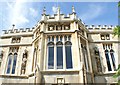 Looking up at Strawberry Hill House from the grounds