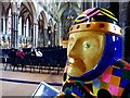 SK9771 : Baron of the Crystal Hues in Lincoln Cathedral by Steve  Fareham