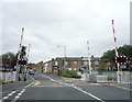 Level crossing near Briefield Railway Station