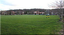 SH8479 : Rydal Penrhos School rugby pitches, Colwyn Bay by Jaggery