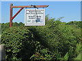 Sign at Highfield Farm, near Southburn