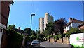 Burrows Court tower block stands sentinel