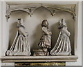 Monument to Edward King & wives, St Hybald