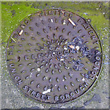 TQ4110 : Coal plate, Watergate Lane, Lewes by Robin Webster