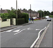 ST3487 : Liswerry Road speed bumps, Alway, Newport by Jaggery