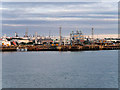 SU4704 : Southampton Water, Fawley Oil Refinery Pier by David Dixon
