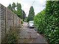 West Howe: railings across footpath U14