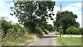 Approach to Reepham Road on Furze Lane