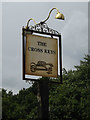 TL1716 : The Cross Keys Public House sign by Geographer