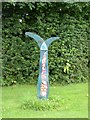 National Cycle Network milepost outside Newton Rigg College